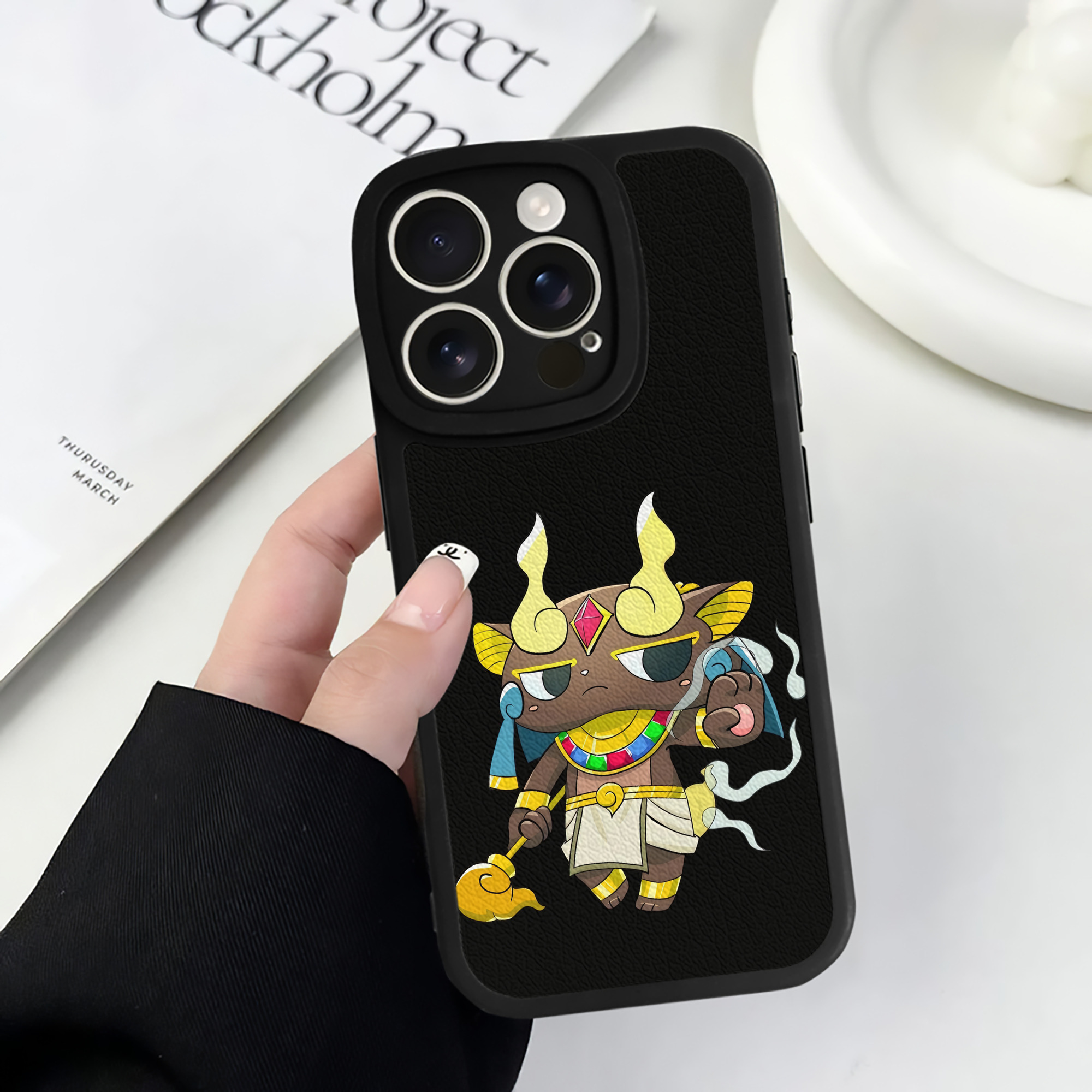 （画像用） 妖怪ウォッチ Yo-kai Watch 【iPhone 16シリーズ対応】シリコンスマホケース（レザー調） 材質：シリコン